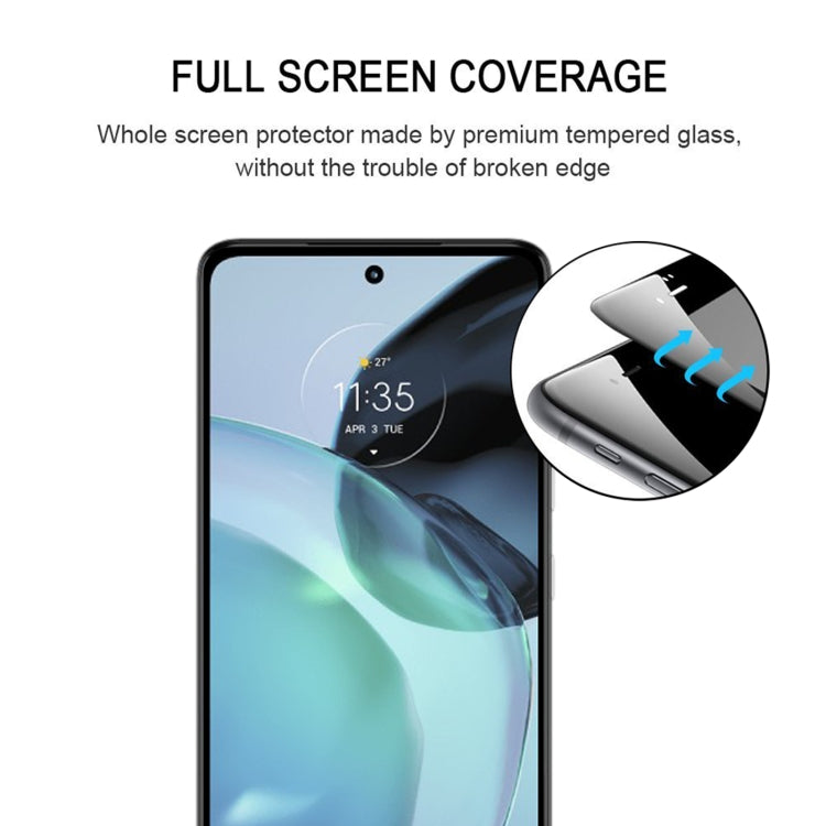 For Motorola Moto G72 25pcs Full Glue Full Cover Screen Protector Tempered Glass Film - Motorola Tempered Glass by buy2fix | Online Shopping UK | buy2fix