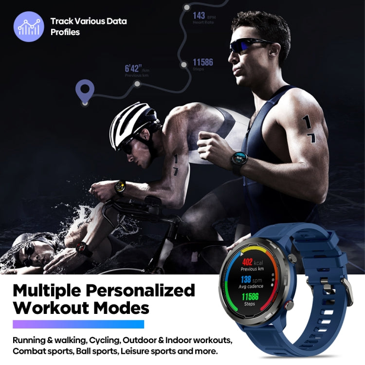 Zeblaze Stratos 2 Lite 1.32 inch IPS Screen 5 ATM Waterproof GPS Smart Watch, Support Heart Rate Monitoring / Sports Mode(Black) - Smart Watches by Zeblaze | Online Shopping UK | buy2fix