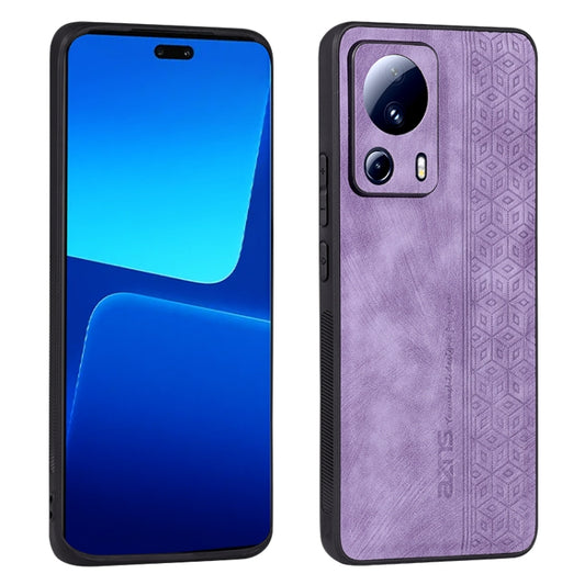 For Xiaomi 13 Lite / Civi 2 AZNS 3D Embossed Skin Feel Phone Case(Purple) - 13 Lite Cases by AZNS | Online Shopping UK | buy2fix