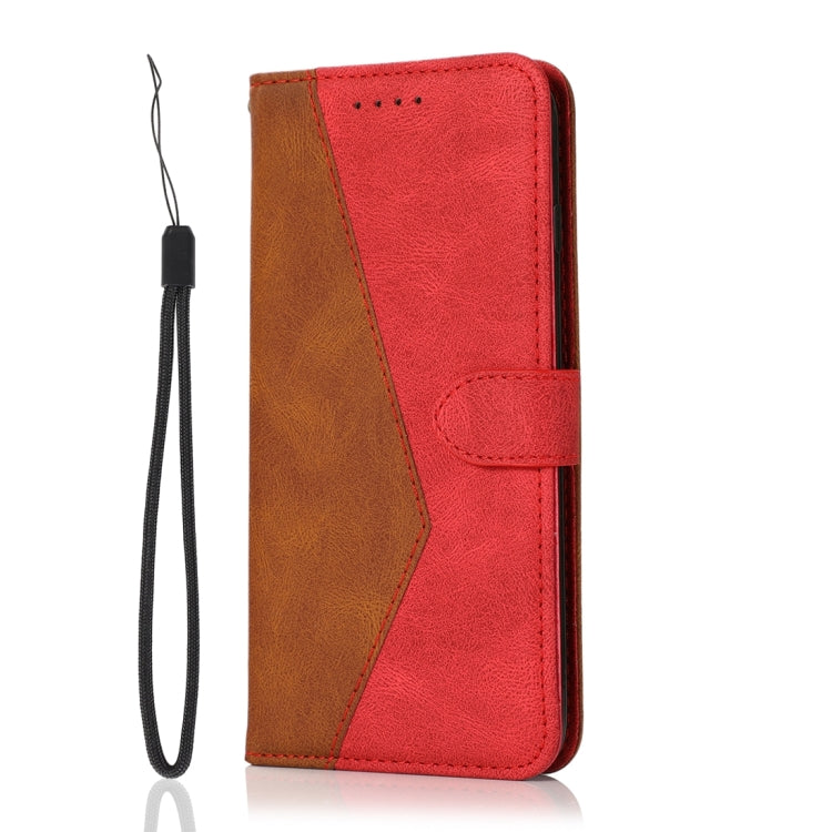 For Sony Xperia 10 V 2023 Dual-color Stitching Leather Phone Case(Brown Red) - Sony Cases by buy2fix | Online Shopping UK | buy2fix