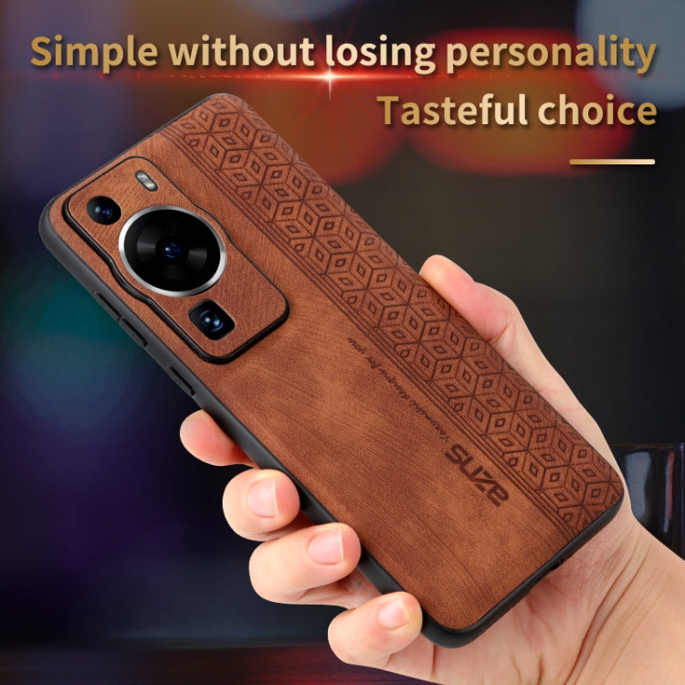 For Huawei P60 / P60 Pro AZNS 3D Embossed Skin Feel Phone Case(Purple) - Huawei Cases by AZNS | Online Shopping UK | buy2fix