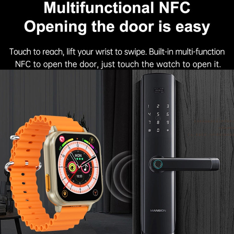 N22 2 in 1 1.96 inch HD Display Sport Bluetooth Call Earphone Smart Watch(Black) - Smart Wear by buy2fix | Online Shopping UK | buy2fix