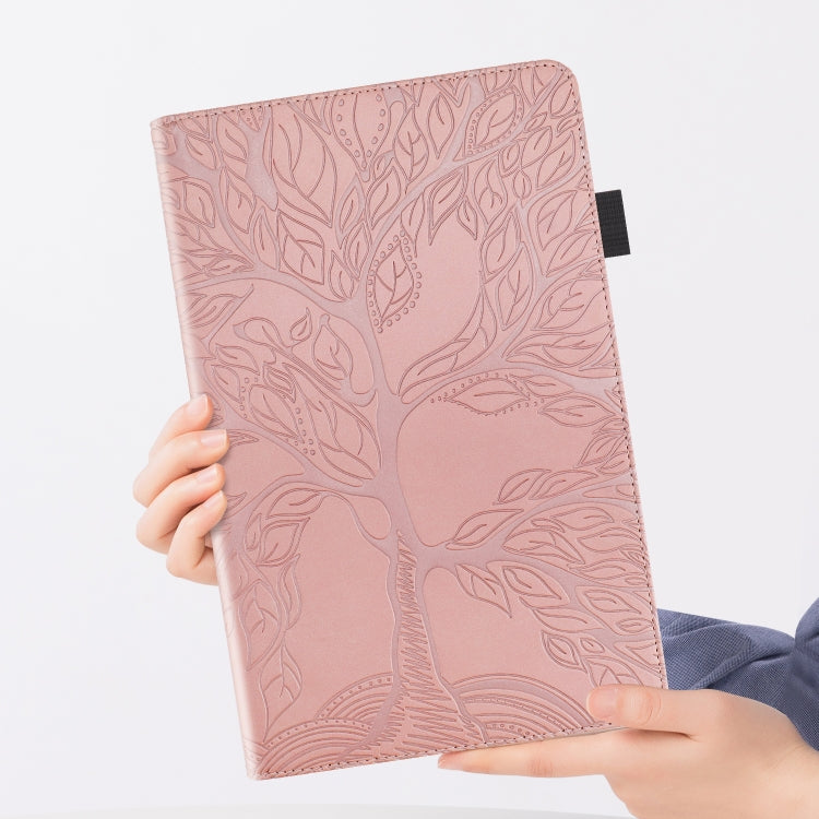 For Xiaomi Pad 6 / Pad 6 Pro Life Tree Series Horizontal Flip Leather Tablet Case(Rose Gold) -  by buy2fix | Online Shopping UK | buy2fix