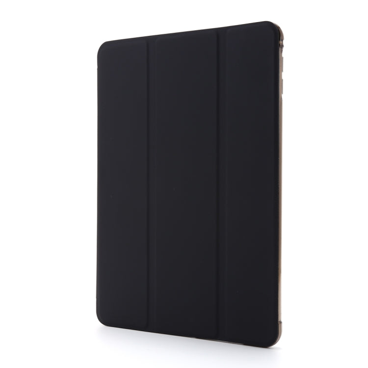 For iPad Mini 4 Airbag Horizontal Flip Leather Case with Three-fold Holder (Black) - Apple Accessories by buy2fix | Online Shopping UK | buy2fix