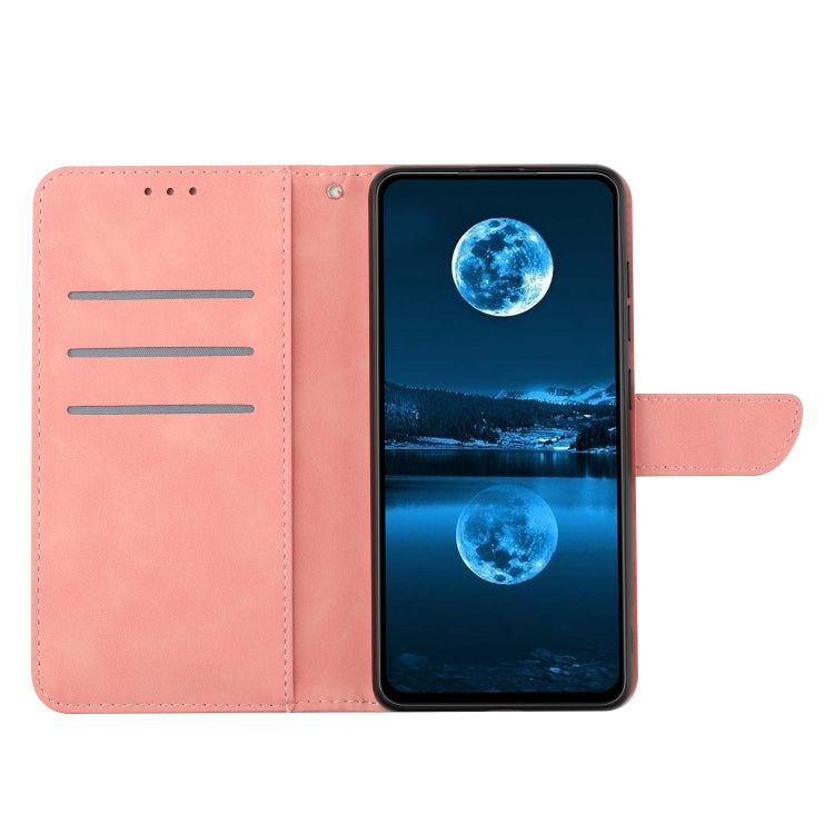 For Sony Xperia 10 III Stitching Embossed Leather Phone Case(Pink) - Sony Cases by buy2fix | Online Shopping UK | buy2fix