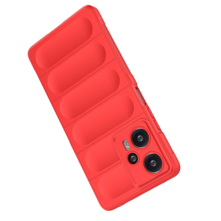 For Xiaomi Redmi Note 12 Turbo Magic Shield TPU + Flannel Phone Case(Wine Red) - Xiaomi Cases by buy2fix | Online Shopping UK | buy2fix