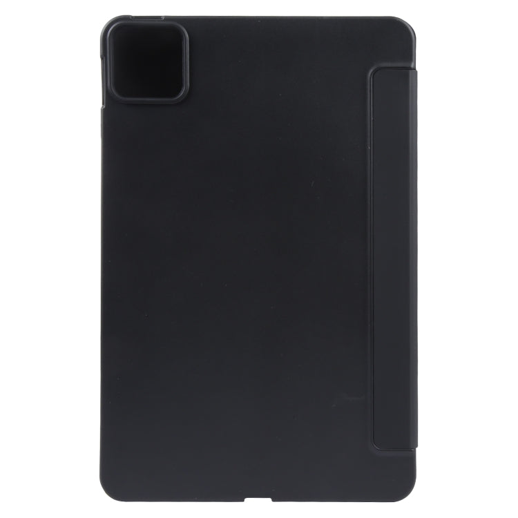 For Xiaomi Pad 6 / Pad 6 Pro Three-fold Holder Flip Tablet Leather Case(Black) -  by buy2fix | Online Shopping UK | buy2fix