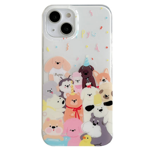 For iPhone 14 Pro Max IMD Cute Animal Pattern Phone Case(Dog) - iPhone 14 Pro Max Cases by buy2fix | Online Shopping UK | buy2fix