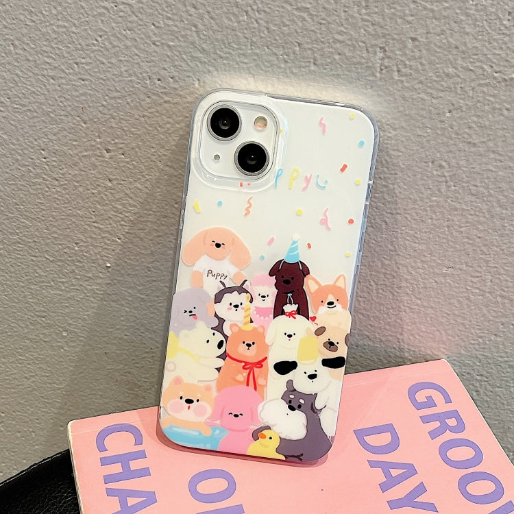 For iPhone 14 Pro Max IMD Cute Animal Pattern Phone Case(Dog) - iPhone 14 Pro Max Cases by buy2fix | Online Shopping UK | buy2fix