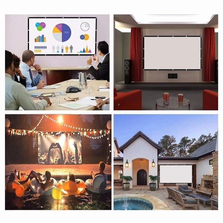 Simple Folding Thin Polyester Projector Film Curtain, Size:200 inch 16:9 - Other by buy2fix | Online Shopping UK | buy2fix
