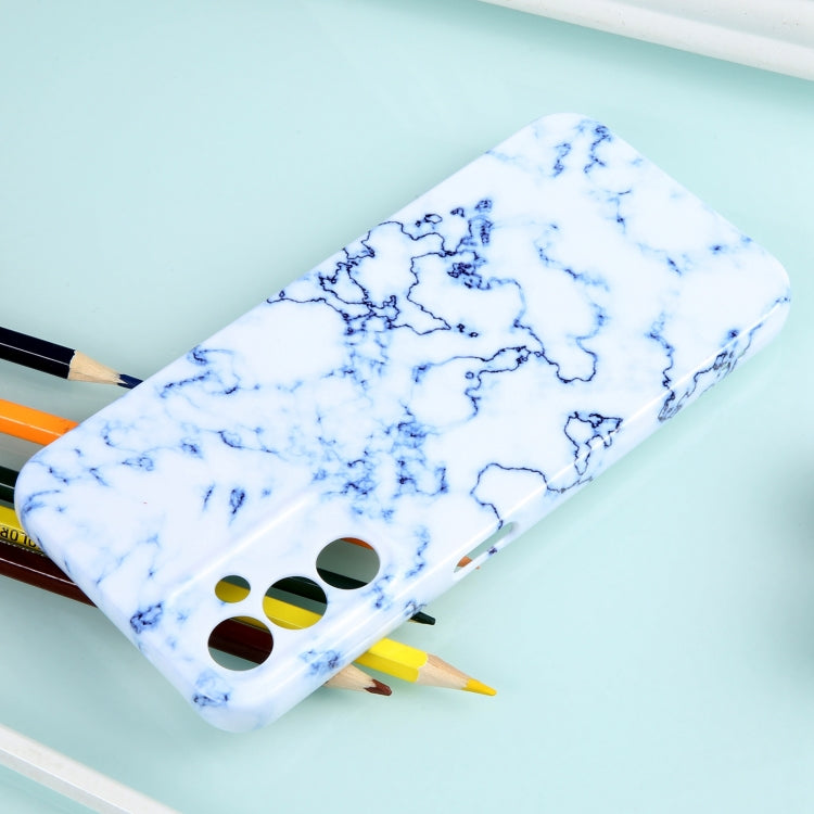 For Samsung Galaxy A14 Marble Pattern Phone Case(Blue White) - Galaxy Phone Cases by buy2fix | Online Shopping UK | buy2fix