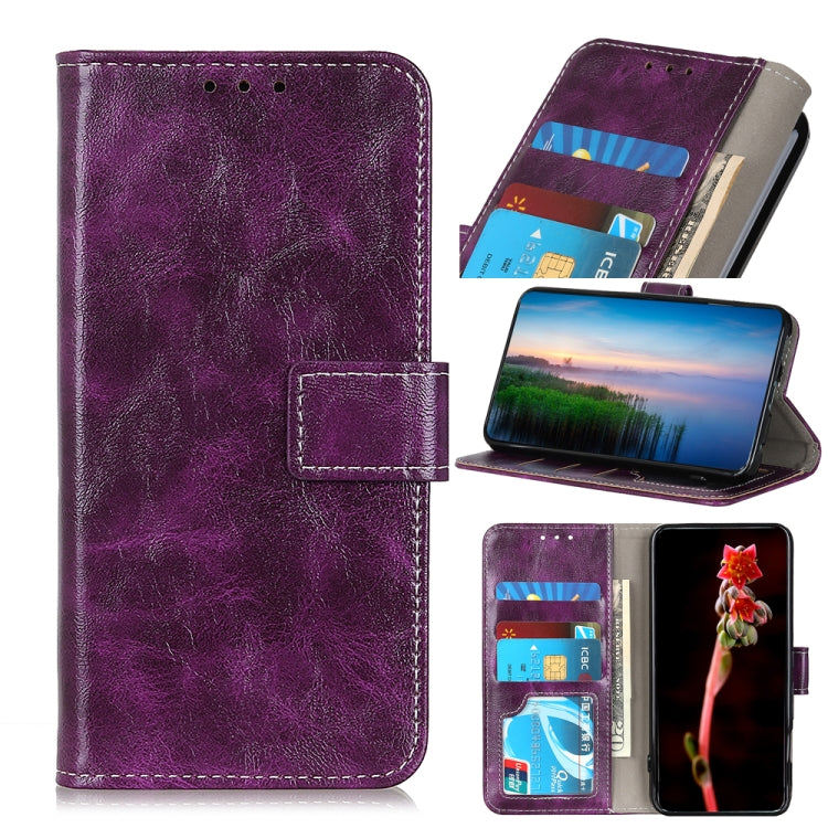 For Xiaomi Poco F5 Pro/Redmi K60/K60 Pro Retro Crazy Horse Texture Horizontal Flip Leather Phone Case(Purple) - Xiaomi Cases by buy2fix | Online Shopping UK | buy2fix