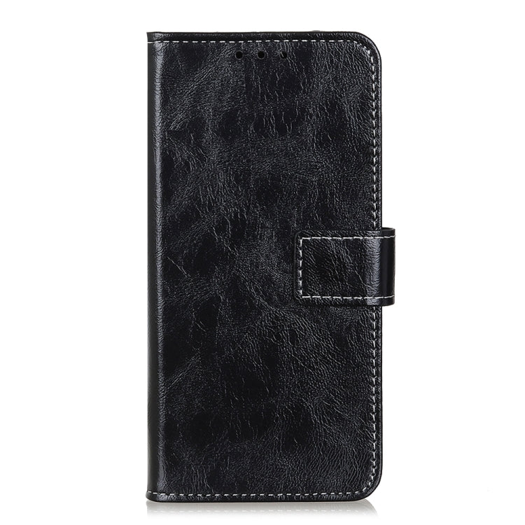 For Xiaomi Redmi 12 4G Retro Crazy Horse Texture Horizontal Flip Leather Phone Case(Black) - Xiaomi Cases by buy2fix | Online Shopping UK | buy2fix