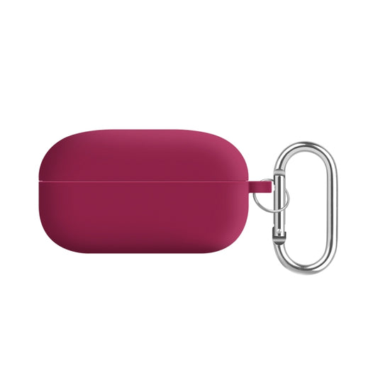 For Samsung Galaxy Buds Live / Buds2 Pro PC Lining Silicone Bluetooth Earphone Protective Case(Rose Red) - Samsung Earphone Case by buy2fix | Online Shopping UK | buy2fix