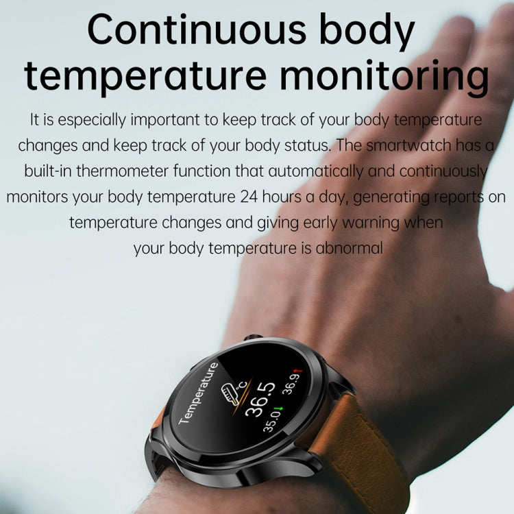 TK22 1.39 inch IP67 Waterproof Silicone Band Smart Watch Supports ECG / Non-invasive Blood Sugar(Black) - Smart Watches by buy2fix | Online Shopping UK | buy2fix