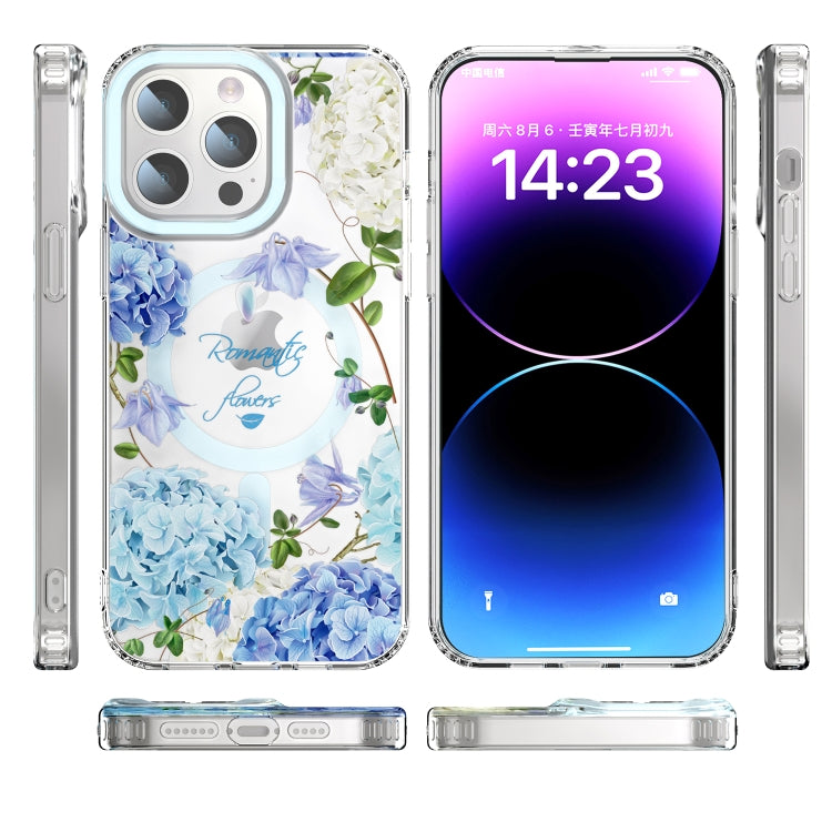 For iPhone 12 MagSafe Magnetic TPU Phone Case(Small Floral) - iPhone 12 / 12 Pro Cases by buy2fix | Online Shopping UK | buy2fix