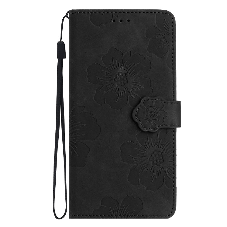 For Xiaomi 11T / 11T Pro Flower Embossing Pattern Leather Phone Case(Black) - Xiaomi Cases by buy2fix | Online Shopping UK | buy2fix