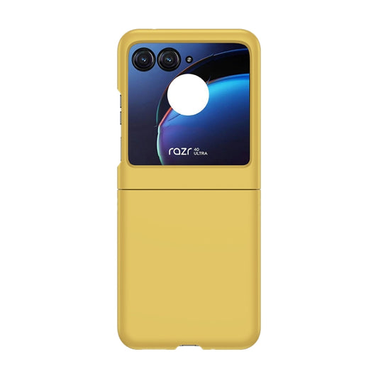For Motorola Razr 40 Ultra / Moto Razr 2023 Skin Feel PC Phone Case(Lemon Yellow) - Motorola Cases by buy2fix | Online Shopping UK | buy2fix