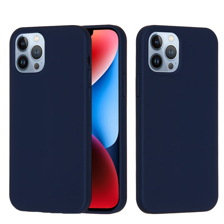 For iPhone 15 Pro Max Solid Color Silicone Phone Case(Midnight Blue) - iPhone 15 Pro Max Cases by buy2fix | Online Shopping UK | buy2fix