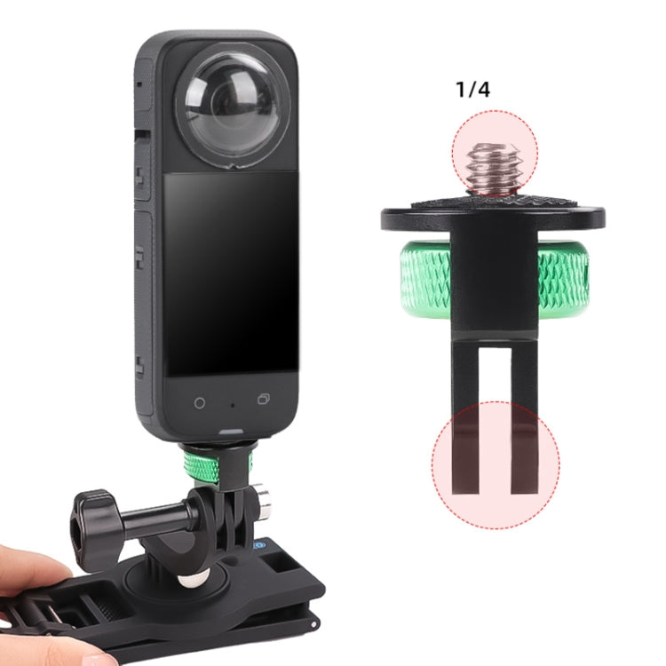 1/4 inch Screw Adjustable Metal Action Camera Adapter(Green Black) - Connection Mount by buy2fix | Online Shopping UK | buy2fix