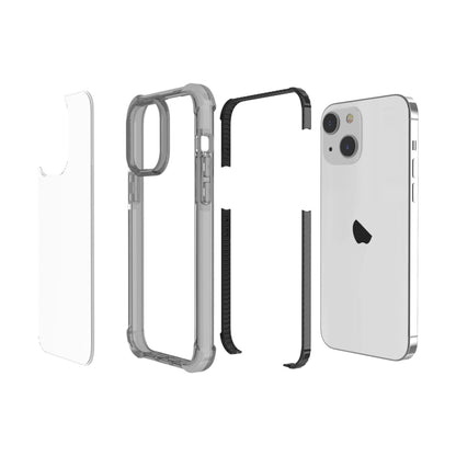 For iPhone 15 Plus Four-corner Shockproof TPU + Acrylic Phone Case(Black) - iPhone 15 Plus Cases by buy2fix | Online Shopping UK | buy2fix