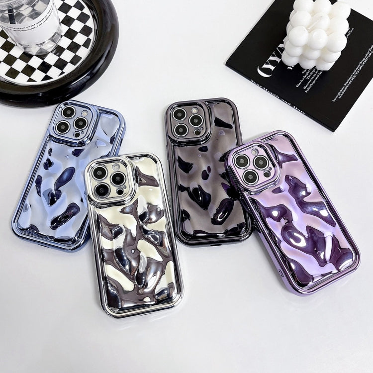 For iPhone 13 Electroplating Meteorite Texture TPU Phone Case(Black) - iPhone 13 Cases by buy2fix | Online Shopping UK | buy2fix