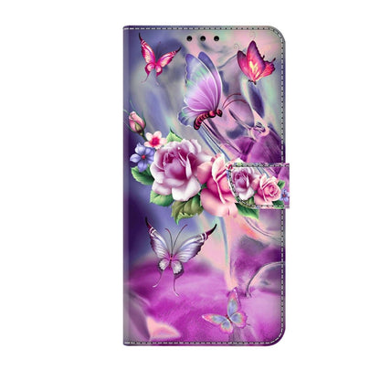 For Xiaomi Redmi 9C Crystal 3D Shockproof Protective Leather Phone Case(Butterfly) - Xiaomi Cases by buy2fix | Online Shopping UK | buy2fix