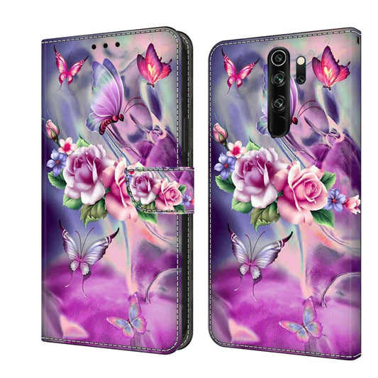 For Xiaomi Redmi Note 8 Pro Crystal 3D Shockproof Protective Leather Phone Case(Butterfly) - Xiaomi Cases by buy2fix | Online Shopping UK | buy2fix