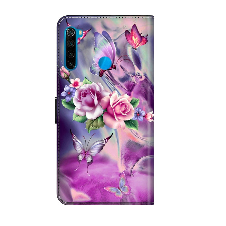 For Xiaomi Redmi Note 8T Crystal 3D Shockproof Protective Leather Phone Case(Butterfly) - Xiaomi Cases by buy2fix | Online Shopping UK | buy2fix