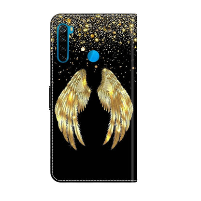 For Xiaomi Redmi Note 8T Crystal 3D Shockproof Protective Leather Phone Case(Golden Wings) - Xiaomi Cases by buy2fix | Online Shopping UK | buy2fix