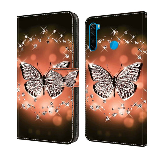 For Xiaomi Redmi Note 8T Crystal 3D Shockproof Protective Leather Phone Case(Crystal Butterfly) - Xiaomi Cases by buy2fix | Online Shopping UK | buy2fix