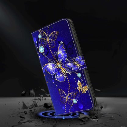 For Xiaomi Redmi Note 12 Pro Global Crystal 3D Shockproof Protective Leather Phone Case(Diamond Butterfly) - Xiaomi Cases by buy2fix | Online Shopping UK | buy2fix