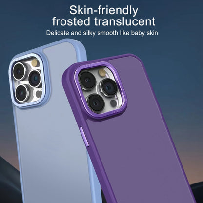 For iPhone 14 Plus All-inclusive TPU Edge Acrylic Back Phone Case(Sierra Blue) - iPhone 14 Plus Cases by buy2fix | Online Shopping UK | buy2fix