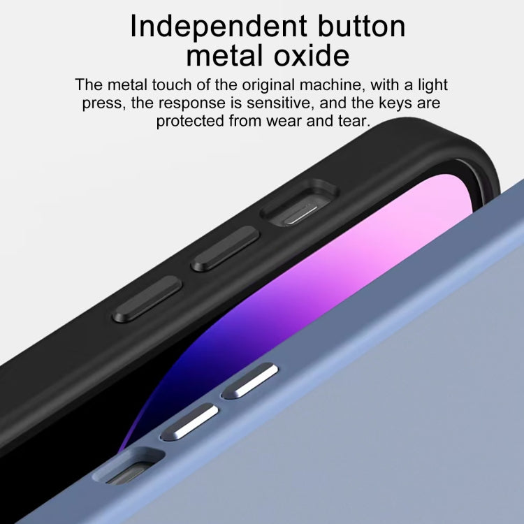 For iPhone XS Max All-inclusive TPU Edge Acrylic Back Phone Case(Navy Blue) - More iPhone Cases by buy2fix | Online Shopping UK | buy2fix