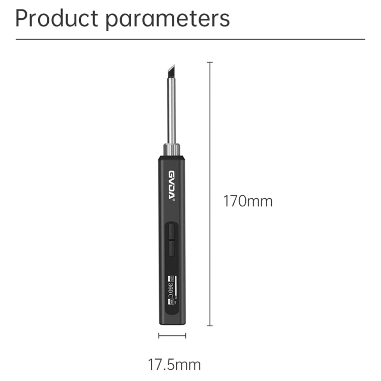 GVDA GD300 Intelligent Internal Heating Digital Display Constant Temperature Maintenance Electric Soldering Iron with 4 Tips - Electric Soldering Iron by GVDA | Online Shopping UK | buy2fix