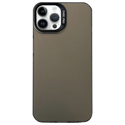 For iPhone 14 Pro Max Semi Transparent Frosted PC Phone Case(Brown) - iPhone 14 Pro Max Cases by buy2fix | Online Shopping UK | buy2fix