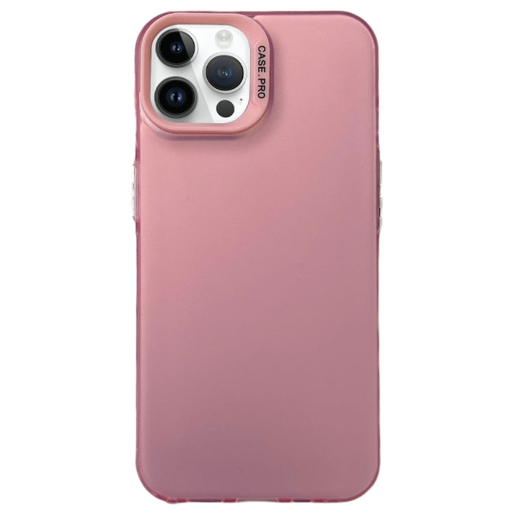 For iPhone 13 Pro Max Semi Transparent Frosted PC Phone Case(Pink) - iPhone 13 Pro Max Cases by buy2fix | Online Shopping UK | buy2fix