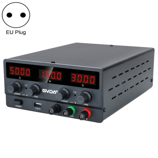 GVDA SPS-H305 30V-5A Adjustable Voltage Regulator, EU Plug(Black) - Others by GVDA | Online Shopping UK | buy2fix
