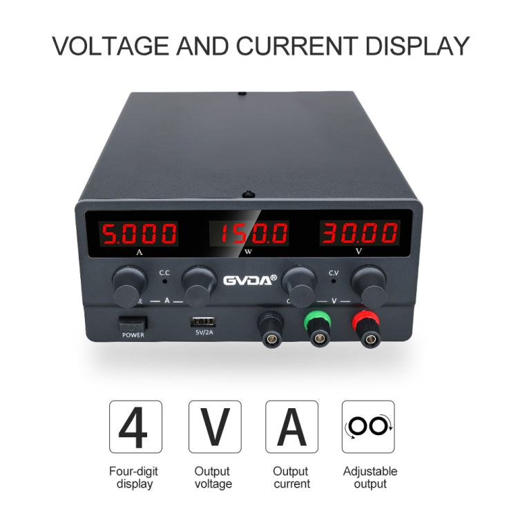 GVDA  SPS-H605 60V-5A Adjustable Voltage Regulator, Specification:US Plug(Black) - Others by GVDA | Online Shopping UK | buy2fix