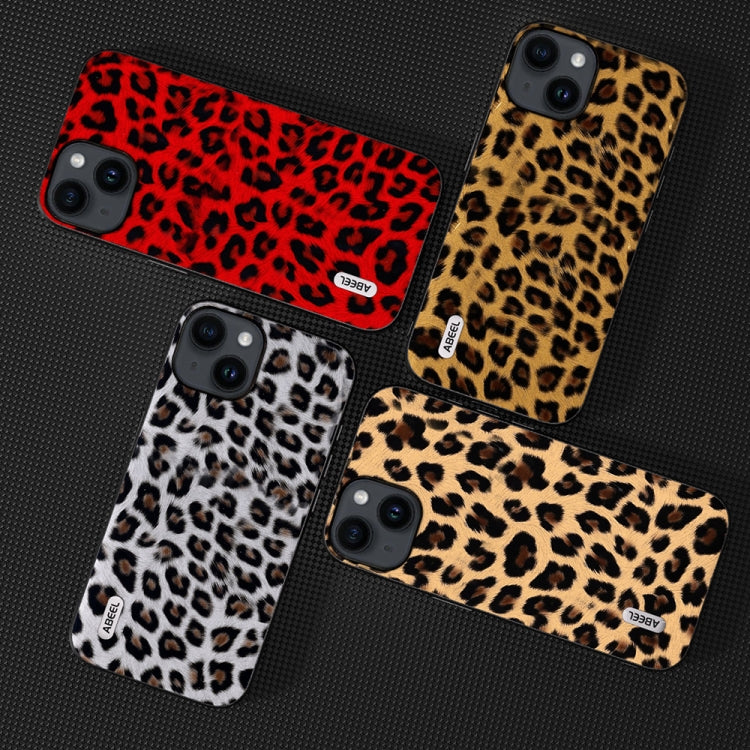 For iPhone 15 Plus ABEEL Black Edge Leopard Phone Case(Leopard Print) - iPhone 15 Plus Cases by buy2fix | Online Shopping UK | buy2fix