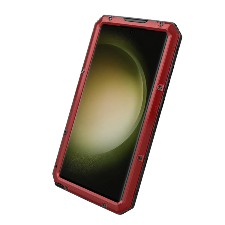 For Samsung Galaxy S23 Ultra 5G RedPepper Wolf 360 Full Body Rugged IP68 Waterproof Phone Case(Red) - Galaxy S23 Ultra 5G Cases by RedPepper | Online Shopping UK | buy2fix