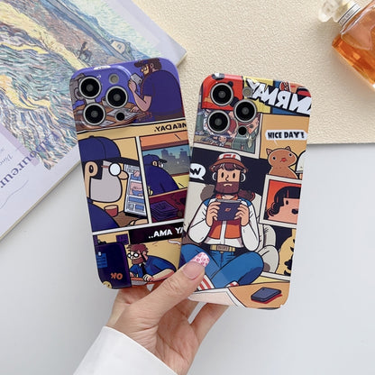 For iPhone 11 Pro Max Painted Pattern Precise Hole PC Phone Case(Block Monster) - iPhone 11 Pro Max Cases by buy2fix | Online Shopping UK | buy2fix