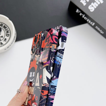 For iPhone 14 Plus Painted Pattern Precise Hole PC Phone Case(Working Comics) - iPhone 14 Plus Cases by buy2fix | Online Shopping UK | buy2fix