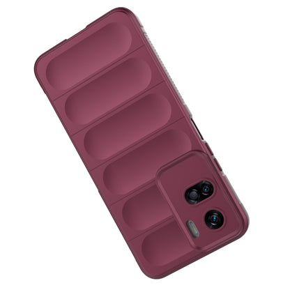 For Honor 90 Lite Magic Shield TPU + Flannel Phone Case(Wine Red) - Honor Cases by buy2fix | Online Shopping UK | buy2fix