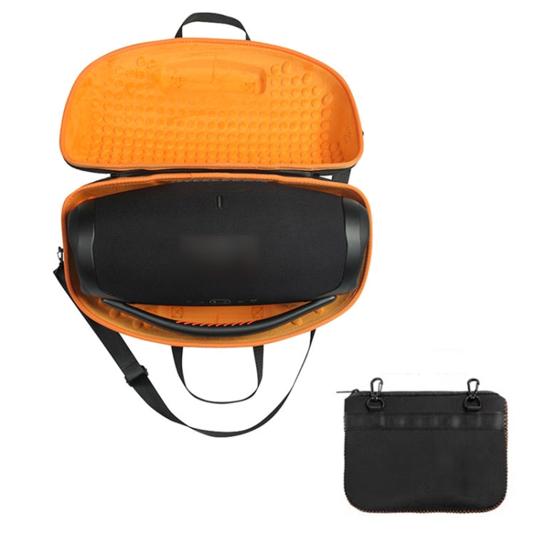 For JBL BoomBox 3 Portable EVA Storage Box Case with Charger Bag(Black+Orange) - Protective Case by buy2fix | Online Shopping UK | buy2fix