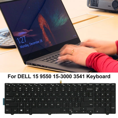 Backlight Laptop Keyboard For Dell 15-9550 / 15-3000 / 15-5542(White Word) - Dell Spare Parts by buy2fix | Online Shopping UK | buy2fix