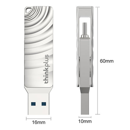 Lenovo Thinkplus MU232 USB 3.2 + USB-C / Type-C Dual Head Flash Drive, Memory:256GB - USB Flash Drives by Lenovo | Online Shopping UK | buy2fix