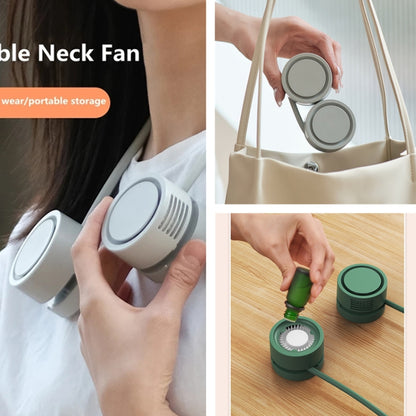 DQ209 Portable Hanging Neck Mute Aroma Diffuser Small Fan(Ice Green) - Electric Fans by buy2fix | Online Shopping UK | buy2fix
