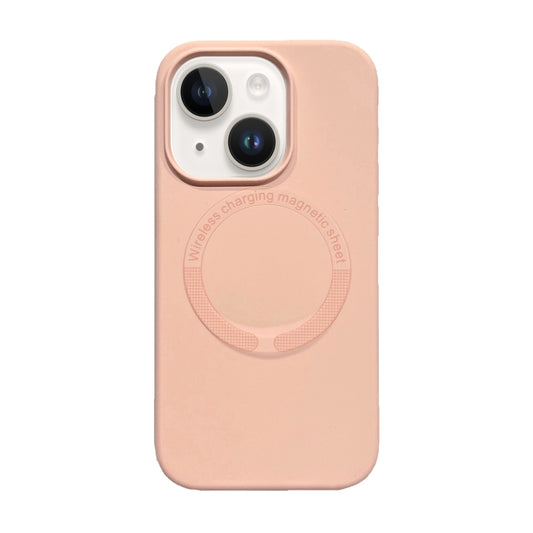 For iPhone 15 Plus Magsafe Magnetic Silicone Phone Case(Pink) - iPhone 15 Plus Cases by buy2fix | Online Shopping UK | buy2fix