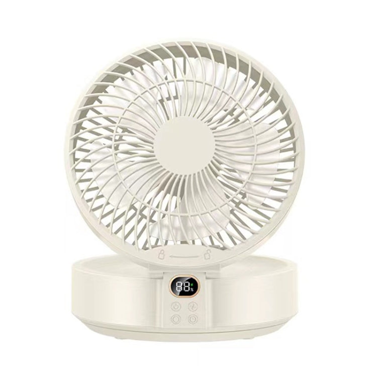 WSK302 4000mAh Swivel Head Wall Mounted Fan with Night Light(White) - Electric Fans by buy2fix | Online Shopping UK | buy2fix